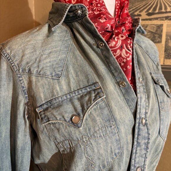 Ralph Lauren Denim Top - Picture 3 of 6